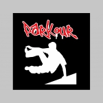 Parkour čierne trenírky BOXER s tlačeným logom, top kvalita 95%bavlna 5%elastan